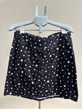 Polka Dot Skort - Black and White